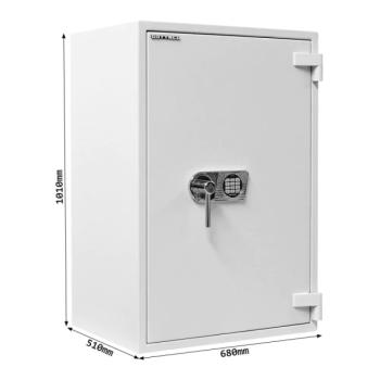 Rottner Wertschutzschrank EN2 Diamant Fire PO100 Elektronikschloss lichtgrau T05919